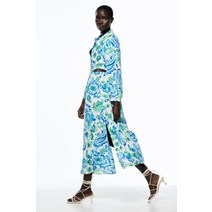 ZARA 자라 봄신상 여성복 펀칭 프린트 셔츠형 원피스 3141190 3141/190