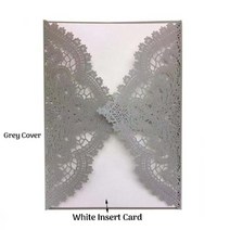 이색 청첩장 웨딩 봉투 결혼식 소량 주문, Grey+120x180mm