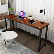 창가테이블 카페 베란다 좁고긴테이블 폭좁은 슬림 책상, R.180x60x75cm, 블랙 프레임 티크