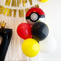 포켓몬 몬스터볼 풍선다발 피카츄 생일파티세트, 몬스터볼 풍선다발만