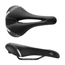 Selle italia Italia 셀레이탈리아 여성 젤 플로우 안장, S Black