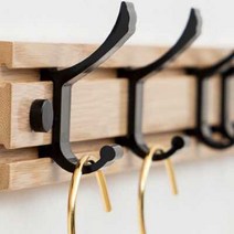 펀칭 벽걸이형 옷걸이 거는 고리 불필요 문뒤 이동식 벽걸이행거, T10- 접이식 히든 화이트색 6후크(구매