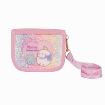 반짝이 핑크 글리터 동전포켓 여아 목걸이반지갑 9살 초등학생 11살 고학년