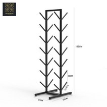 스포츠 보드 거치대 웨이크 고정 스탠드 장비 보관 렉, 블랙 칠단매트 55*37*150CM