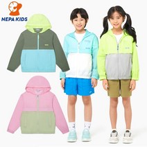 NEPA KIDS 네파키즈 NEPA KIDS 네파키즈 NEPA KIDS 네파키즈 컬러블럭 윈드브레이커 자켓 KID0654