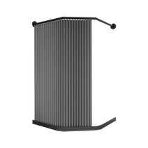 간이 샤워부스 욕실 파티션 물막이 칸막이 그레이, 상세 페이지 참고, 80x80(B는 45) 블랙 폴 + 고급그레이