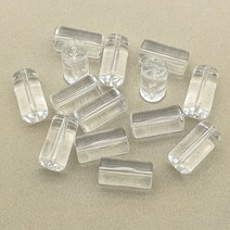 아크릴원통 수제 귀걸이목걸이 DIY 부품에 대한 투명 아크릴 실린더 비즈 20x10mm 260 개, 01 Clear