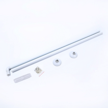 코너형 탈의실 모서리 욕실 목욕 간이샤워부스 커튼봉, 2단