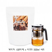 뉴트로웨이 계피 차 티 추출 베트남 환절기 티포트500ml 세트 100티백