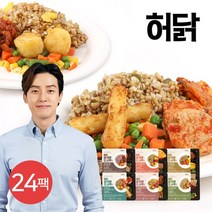 [KT알파쇼핑][허닭] 잡곡밥 도시락 250g 6종 24팩, 소/05곤드레나물현미밥 도시락24팩