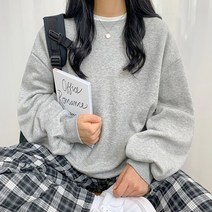 [12color|베이직코디] 기모 무지 벌룬 맨투맨