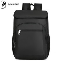 복나이트 보냉백 보냉가방 캠핑가방 보냉팩 수납가방 미니 아이스박스 직장인 도시락가방, 블랙, 배낭