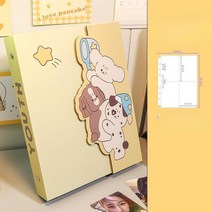 마그네틱 자석 포토 앨범 카드 띠부씰 초음파 우정 커플 포토카드 영화표 폴라로이드 키치한 인스타 사진첩 포토북 사진앨범, 퍼피 마그네틱 카드북 + 내지 40장