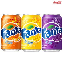 빠른배송 코카콜라 환타355ml 뚱캔 오렌지 파인 포도 24캔 사무실 탕비실, 환타오렌지355ml
