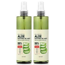 메이포레 리얼 모이스처 99% 알로에베라 알로에 수딩 젤 미스트 대용량 스킨 보습 토너 250ml x2개, 메이포레 리얼 모이스처 99% 알