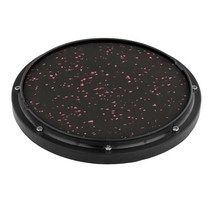 Dumb Drum Silent for Drumming Practise Drumhead Portable, [03] Black