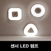 COMS 무선 LED 센서등 동작감지 절전형, 세모(NW957)