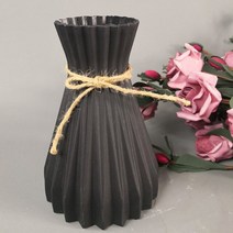 프리츠한센 이케바나 도자기 화병 항아리 플라스틱 꽃병 홈 장식 Shatterproof 연구 꽃 냄비 웨딩 깨지지 않는, [02] grey