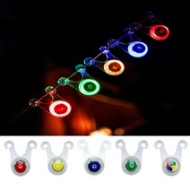 LED 스트링가드 캠핑줄조명 자전거후미등 안전가드, 레인보우
