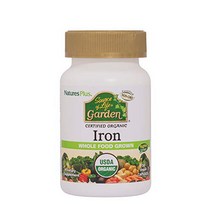 NaturesPlus Source of Life Garden Certified Organic Family Iron 18 mg Cap - 30 Vegan Capsules - Plan, 1, 기타