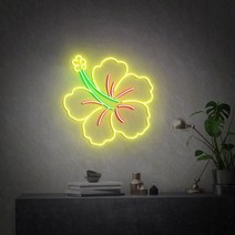 네온사인 간판 홈바 플라워 네온 사인 맞춤형 행성 LED 조명 벽 아트 장식 웨딩 파티 선물 소녀 십대 침실 야간 램프 생일, 6.Style 3 - 15 inch
