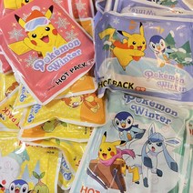 포켓몬스터 핫팩 캐릭터 핫팩 피카츄 핫팩 어린이 핫팩 겨울 핫팩, 4개