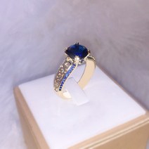 Cellacity-여성용 약혼 반지 라운드 보석 고급 주얼리 실버 925 사파이어 지르콘 루비 로즈 골드 컬러