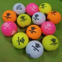 다이아윙스 고반발 비거리 골프공 흰색 칼라 혼합 로스트볼, A+급 20알