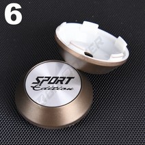 레이실휠 컨트롤러 자동차 레이싱 센터 림 캡 60MM 클립 직경 스포츠 엠블럼 스티커 청동 휠 커버 허브 4, 한개옵션1, 06 6