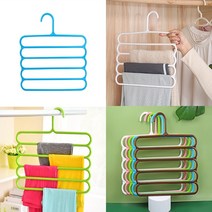 플라스틱 5단바지걸이 바지행거 바지용옷걸이 옷걸이바지걸이 바지정리