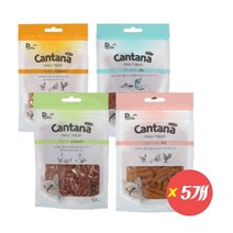 칸타나 캣 데일리 트릿 소프트 저키 50g 4종5봉, 오리&대구50g×5개