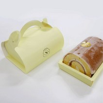 롤케익박스 옐로우 돔set-소 1묶음50개 외경 175x125xh80mm, 상세설명 참조, 없음