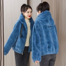 우아한 인조 모피 재킷 후드 테디 코트 여성용 부드러운 두꺼운 따뜻한 가을 겨울 2022