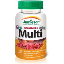 (캐나다 직송) 자미에슨 키즈 멀티 비타민 60구미 Jamieson MULTIVITAMIN KIDS GUMMIES, 기본