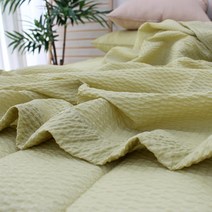 굿몽 누디썸머 시어서커 홑이불, 올리브그린