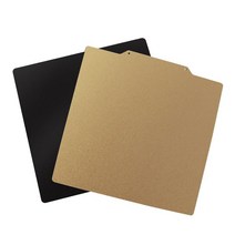 QDY Ender 프린터 부품 용 PEI 인쇄 표면이있는 유연한 원형 스틸 빌드 플레이트, 235x235mm, 금, 강철