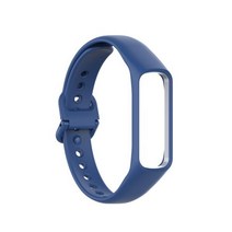 갤럭시핏2 스트랩 compatible 삼성 갤럭시 핏 2 sm-r220 소프트 실리콘 스포츠 밴드 watchband 액세서리 2022 뜨거운 판매, 다크 블루