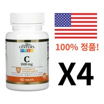 21센츄리(미국) 비타민C 1 000mg 60정, 4개