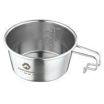 캔버라 캠핑문 고정형 시에라컵 450ml 304 스텐 시에라컵, 1개, 단품
