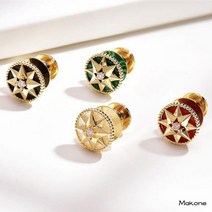 Makone 남성 정장 장식남성 버클 브로치 정장 슈트 부토니에 캐주얼 코사지 셔츠 단추