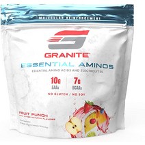 Granite 필수 아미노산 분지쇄 전해질과일 펀치 맛 10g EAA 7g BCAA 근육, [01] 과일 펀치