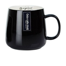 오슬로 카페머그컵 380ml, 블랙, 1개