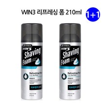 유니크앤몰 도루코 WIN3 리프레싱 쉐이빙폼 면도용폼, 2개