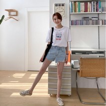 겟잇미 로도 하프 여름 데님 반바지