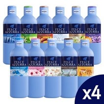 펠체아주라 향좋은 바디워시 바디클렌져 650ml 11종 X4개입 이탈리아, 화이트 머스크 2개_베르가못자스민 2개