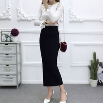 베베퀸즈 브리치 여성용 니트 롱치마