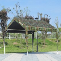 행사용천막 가제보 대형 지붕 야외 간이 조립식 옥상 테라스 그늘막 주차 차고, 위장 3mX3m