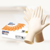 크린가드 G10 Soft 라텍스 글러브100개 식품용/다목적, 44502 대형 100개/1카톤