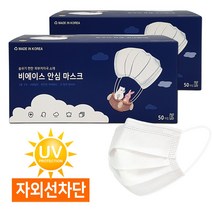 국산 일회용 덴탈마스크 비에이스, 소형 화이트(100매)