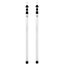 GEERTOP Set of 2 Telescoping Pole Adjustable Tent Tarp Poles Aluminum Rods Portable Awning Poles for